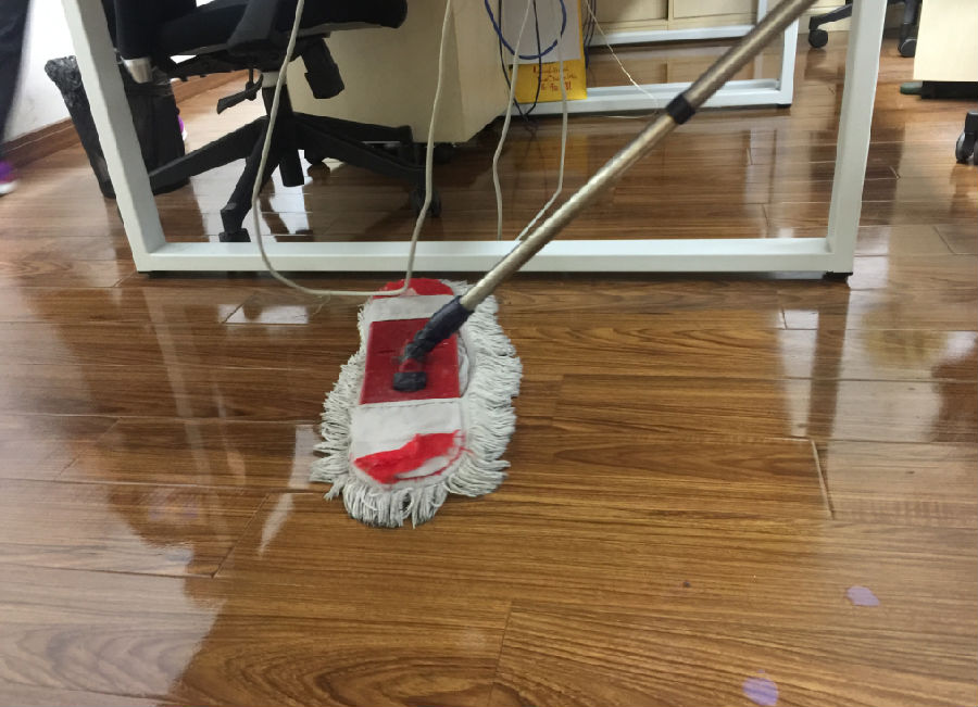 宜秀区木地板保洁案例